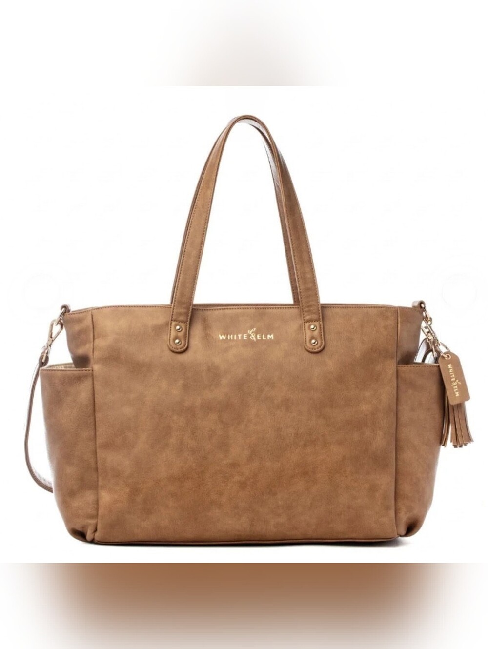 White Elm Aquila Tote Bag Minimalist Silhouette Timeless Elevated Design NWOT